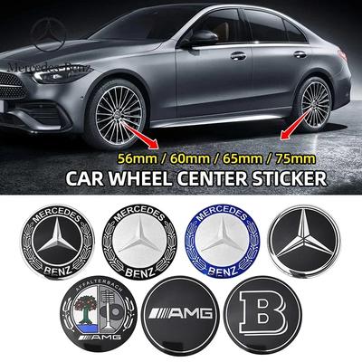 2025 Горячее Для Benz 56мм 60мм 65мм 75мм Колпачок Ступицы Колеса Автомобиля Наклейка-Эмблема Для Mercedes Benz W204 W205 W212 W213 W221 W177 W2