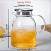 Жаропрочный стеклянный кувшин ZISIZ