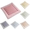 Chair Cushion Soft Comfortable Cozy Breathable Yarn-dyed Relieve Pain Cotton And Linen