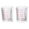 2pcs 6*6*5 CM Espresso Shot Glass Glass Coffee Ounce Cup Double Measuring Baking Cups  Home