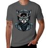 Футболка с принтом 'Biker Beast Cat' в современном стиле