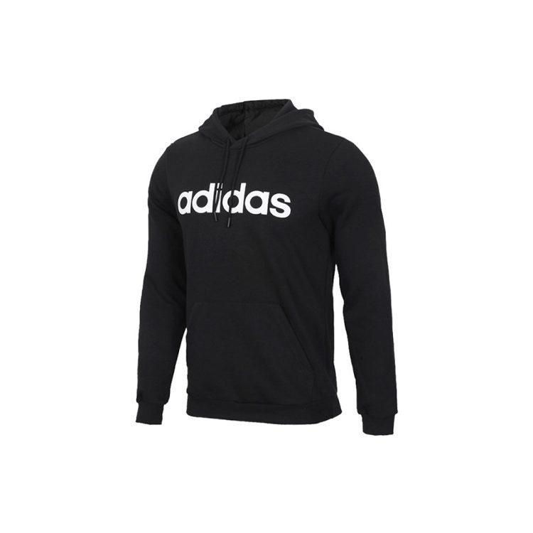 adidas Толстовки Мужские Черные С Капюшоном Умеренная Обычная DW8022