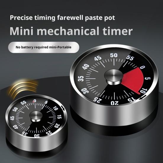 Stainless Steel Kitchen Timer Ultra-Precise Timing Ergonomic Button Design Magnetic Timer LED