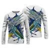 2024 Men's Fishing Shirts 3D Pinting Fishing Apparel Breathable T-Shirt Long Sleeve Outdoor Sports Crewneck Fishing Shirt 6XL