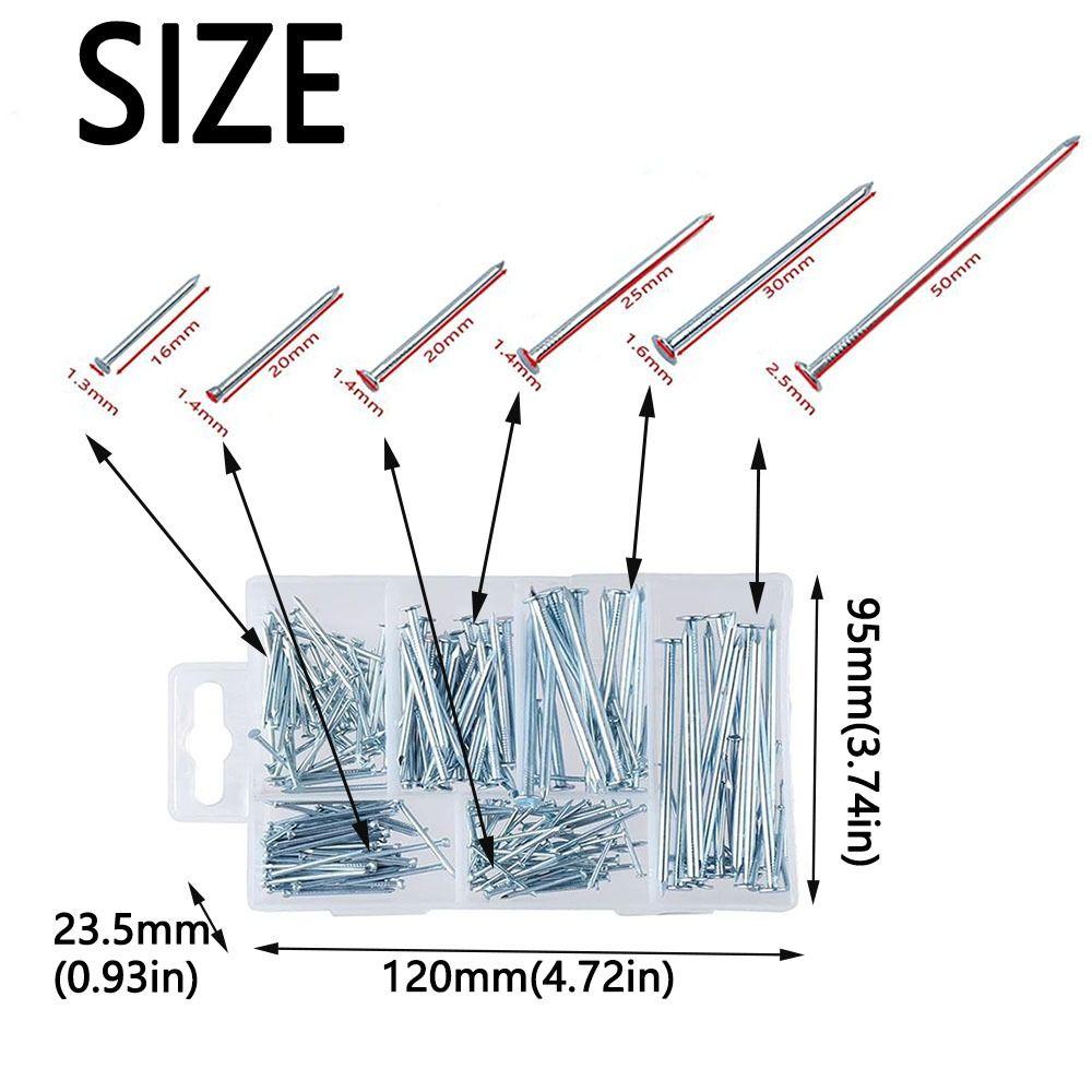 280 шт. практичный набор гвоздей, многоразовый набор для фото, настенных штифтов, гвоздей для бетона, картин, подвешивания