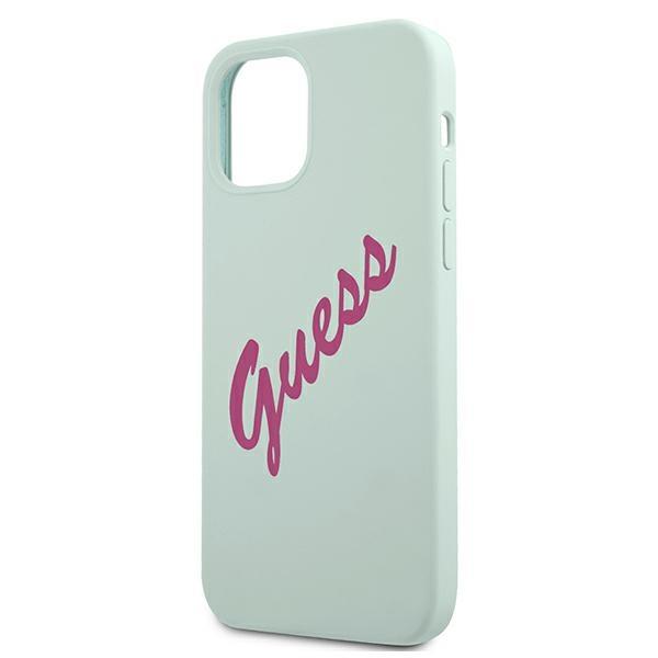 Guess Guhcp12Slsvsbf Iphone 12 Mini5,4 Niebieski Fuksja/Blue Fuschia Hardcase Silicone Vintage