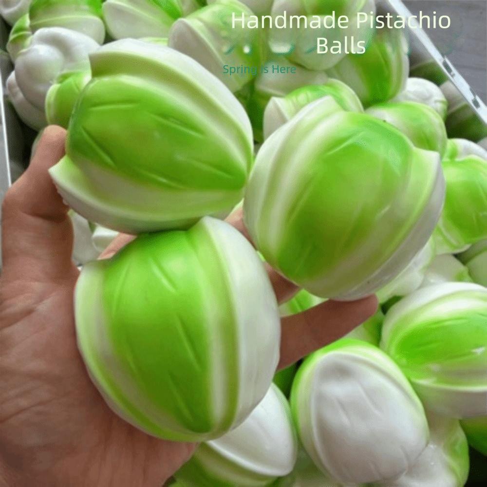 Non-bounce Crunchy Squeeze Shapable Blocks Filled Squishy Creative Pistachio Squishy Kids Adults