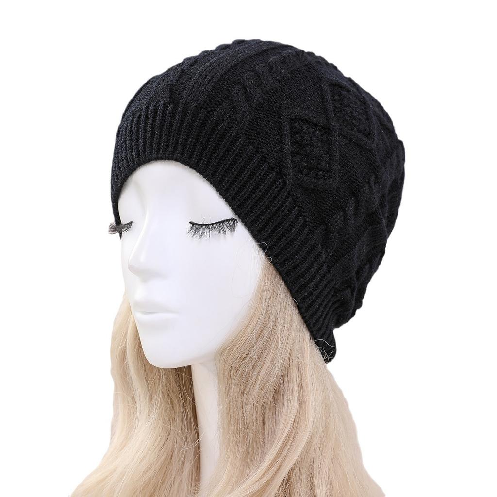 Men's and Women's Autumn and Winter Woolen Warm Ear Protecting Fashionable Cold Proof Pile Knitted Hats