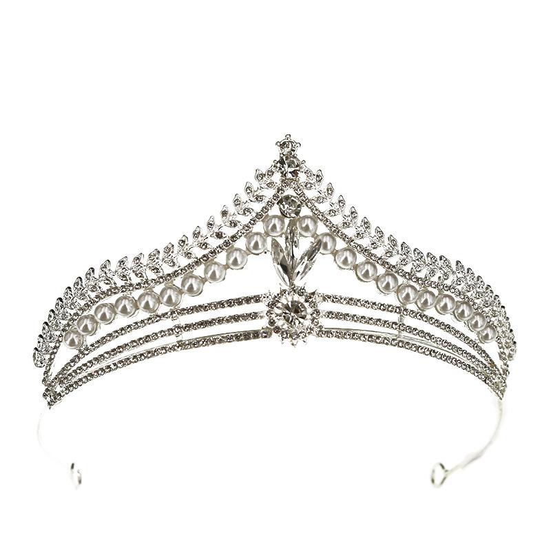 Невеста Свадебная тиара в стиле барокко на день рождения корона из сплава со стразами повязка на голову корона праздничный аксессуар для волос для выступлений