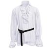 Comfortable Men Gothic Shirt M-3XL Medieval Ruffle Pirate