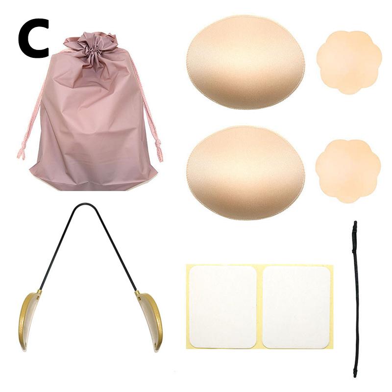 Женский анти-выпуклый бюстгальтер без бретелек с открытой спиной, форма груди, наклейка на соски, бюстгальтер без косточек, топ, бюстгальтер пуш-ап