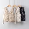 Down Liner New National Standard 90 Down Down Vest Women's Autumn and Winter New Slim and Thin V-neck Light and Thin