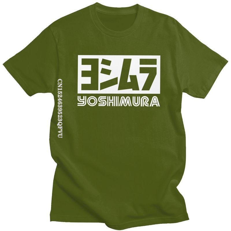 Мужская футболка Japan Yoshimura Хлопковые футболки для мужчин Классическая футболка с принтом Тюнинг Гонки Автомобильные футболки Свободный крой Одежда