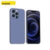 Pisen IPhone 13 Pro Case, Flexible Liquid Silicone Full Protection Shockproof, Ultra-Thin Soft Case with Straight Edges, Lavender Gray