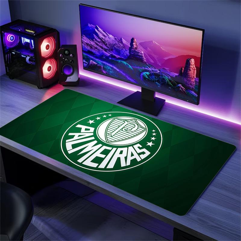 Palmeiras Print Cushion Non-slip Laptop Tablet Big Mousepad XXL Mat Mini PC Playmat With Lock edge
