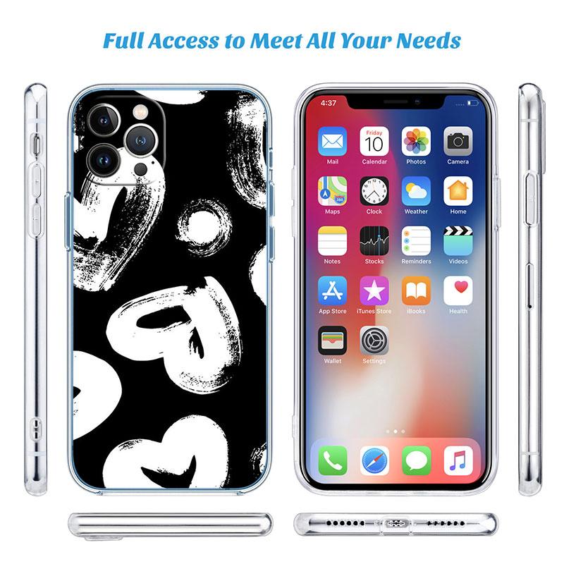 Прозрачный чехол для телефона Calm Heart Art для Motorola Moto G10 G20 G30 G31 G32 G34 G35 G41 G42 G50 G51 G52 G55 G60 G60S