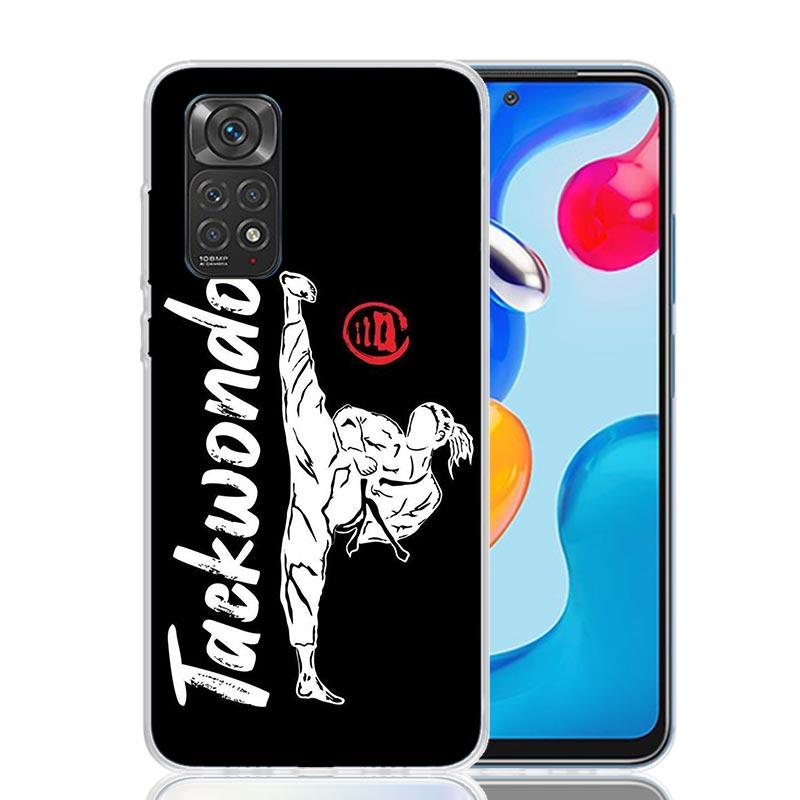 Kungfu Taekwondo Phone Case For Xiaomi Redmi Note 15 14 13 12S 12 Pro Plus 11S 11E 11 11T 10S 10 Art Soft Pattern Cover Redmi No
