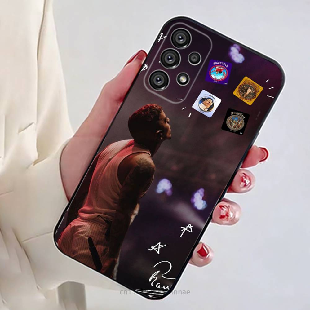Singer R-Rauw Alejandro Phone Case For Samsung Galaxy A13,21s,22,31,32,52,53,71,80,A91 Soft Black Shell