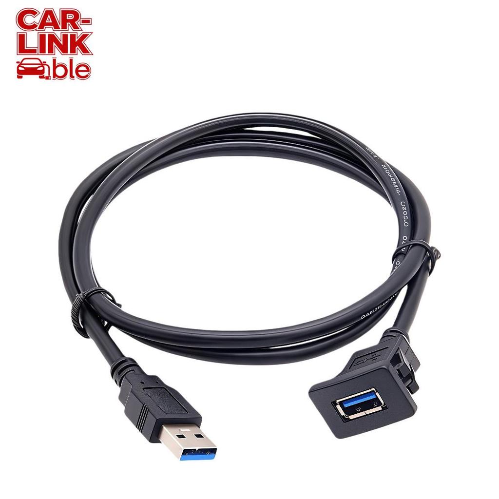 Водонепроницаемый USB 3.0 Кабель-защелка "папа-мама" для приборных панелей автомобиля, мотоцикла, судна (Совместимость с USB 2.0)