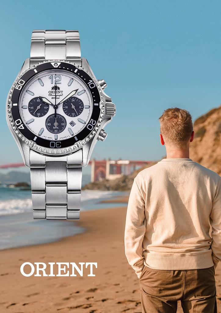 Orient Mako SOLAR PANDA Solar Panda Made In Japan Domestic Warranty Navy [ORIENT] Manufacturer's RN-TX0201L Men's