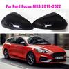 LHD For Ford Focus MK4 IV Gloss Black Side Wing Rear View Rearview Mirror Cover Caps Replacement Shell