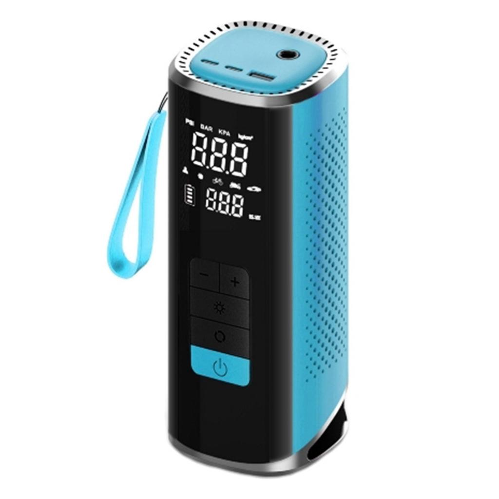 Уличный насос для накачивания шин Портативный беспроводной воздушный насос для автомобильных шин Велосипедных шин Плавательных колец Баскетбола