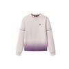 Fleece Crewneck Pullover Sweatshirt Women Tops Pink F11W041202F-VT