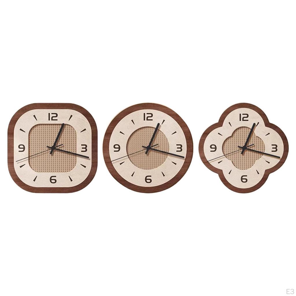 Wall Clock Hanging Art Modern Easy To Read Silent Non Ticking Home Decor Ornament