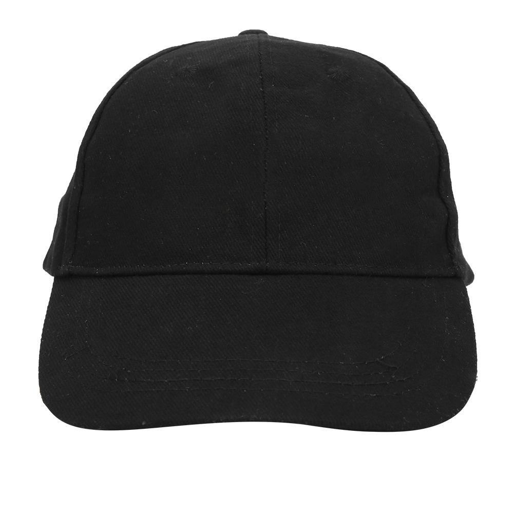 Black Cotton Unisex Spring Autumn Sports Cycling Baseball Hat Outdoor Sunscreen