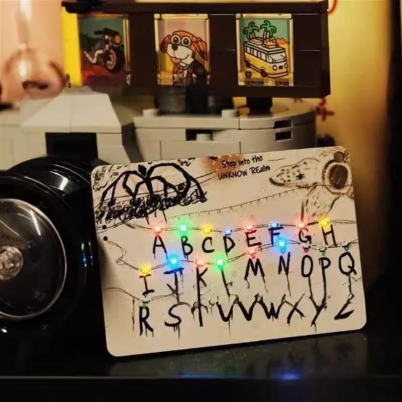 Anime Merchandise Card Light Pendant 26 Letter Light Bag Car Charm for Festival Presents Toy Hobbies Action Figure Accessory