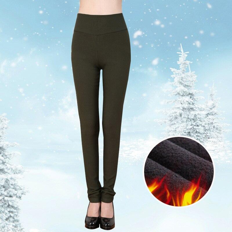 Women Winter Thick Lambskin Cashmere Pants Warm Female Casual Pencil Pants Loose Skinny Long Trousers Clothes S-5XL 6XL 4XL