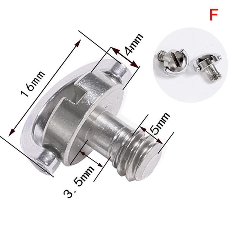 Винт для камеры 1/4 для быстросъемной пластины. 1/4-дюймовый складной штатив с D-образным кольцом-адаптером.