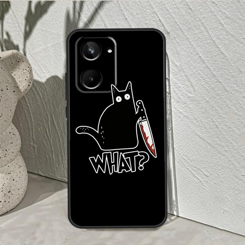 Чехол Ведьма Черный Кот Для Realme C55 C53 C67 C75 C71 C61 C33 C63 C51 C65 10 11 12 13 14 Pro Plus GT7 15 Pro