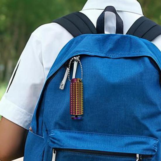 Брелок-шип для снятия тревоги, тихая сенсорная игрушка-непоседа уникальной формы барабана, брелок для снятия стресса