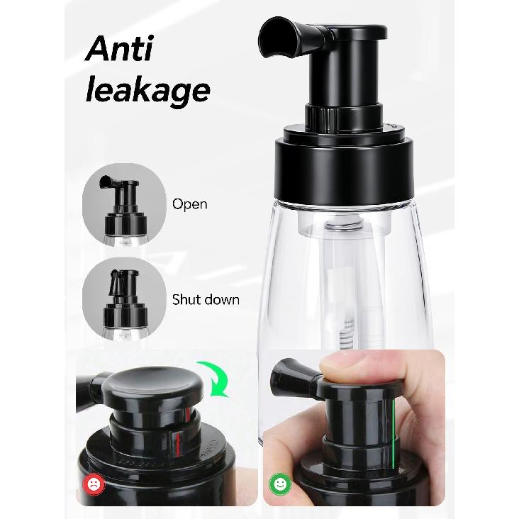 180ml Powder Spray Bottle Refillable Dry Powder Dispenser for Hair Talcum Food Grade PET Anti-leakage Even Spray 7