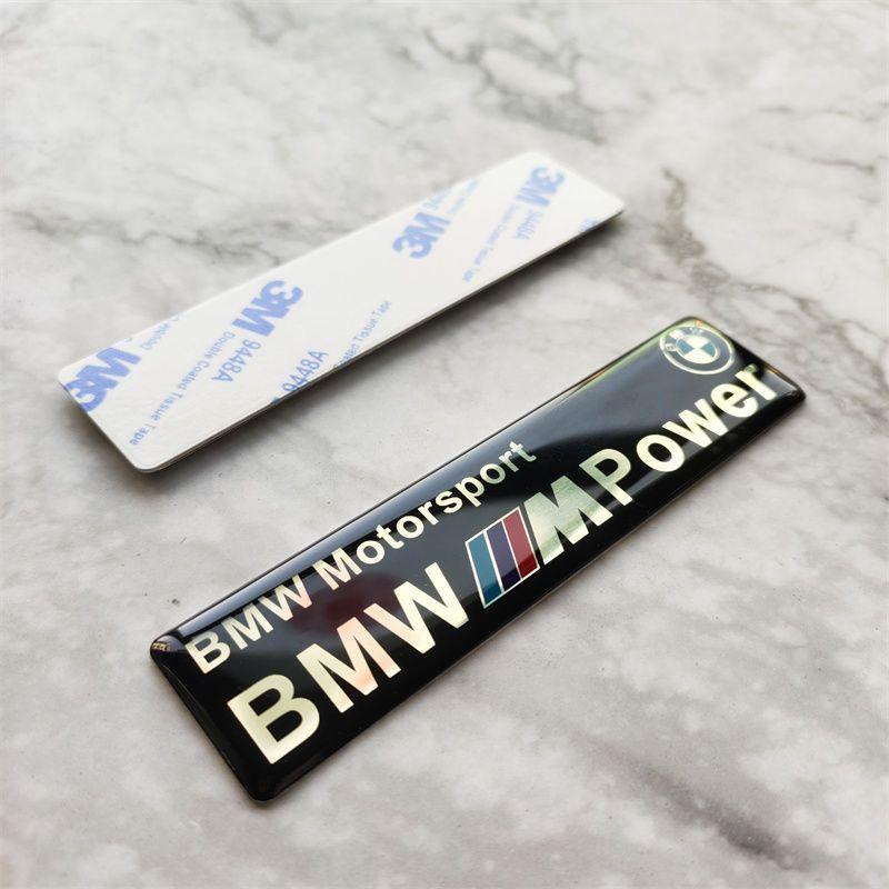 Suitable for BMW aluminum alloy drip adhesive X1X3X5X6Power modification M performance body metal car logo sticker