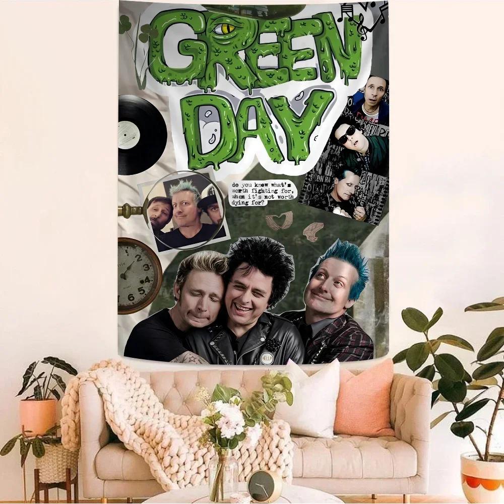 Rock Band Green Day Мультяшный Гобелен Домашний Декор хиппи богемский декор гадание Домашний Декор