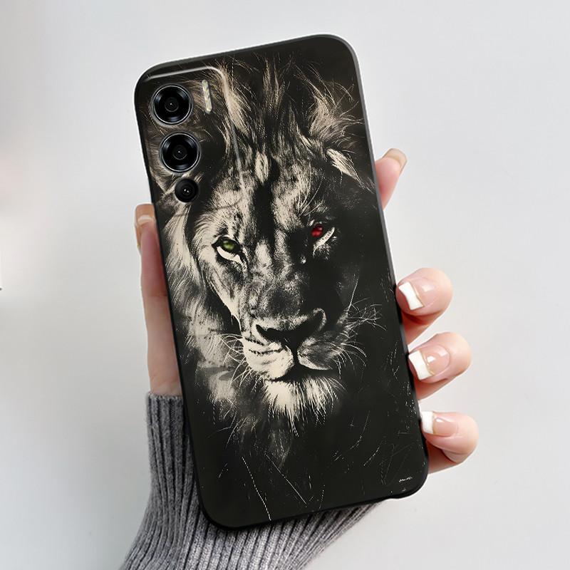 Shockproof Phone Case For Doogee N60 Pro Casing Soft Silicone Beautiful Aurora Snow Mountain Forest Pattern Black Cover