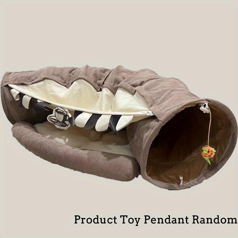Foldable Cat Tunnel Bed with Crinkly Paper: Perfect Toy for Indoor Cats To Play and Exercise