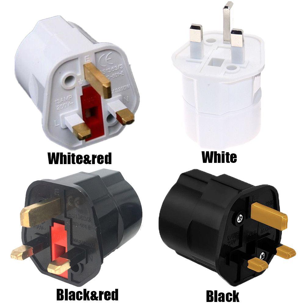 Адаптер-переходник для розеток ЕС и Великобритании, адаптер питания 250 В 13 А