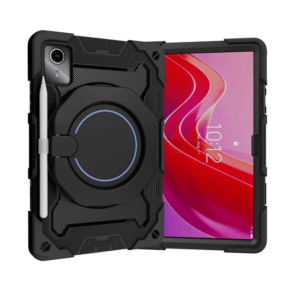 Защитный чехол-подставка с вращением для Lenovo Xiaoxin Pad 2024 Tab M11 TB-330FU 331FC 11" Прочный чехол с ручкой, ударопрочный