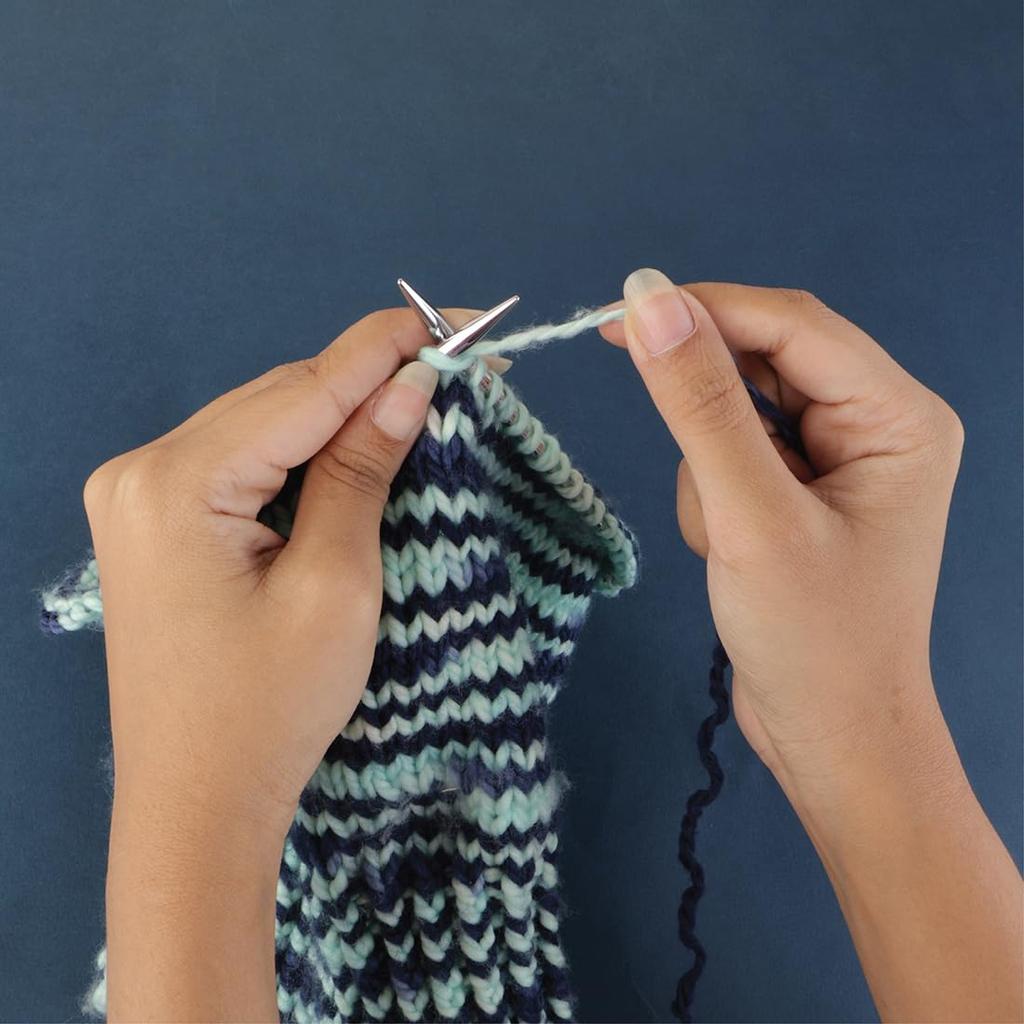 Knit Pro Nova Металлические сменные круговые спицы Новый роскошный набор вращающийся тросик для вязания ручной работы (10616) [КН]