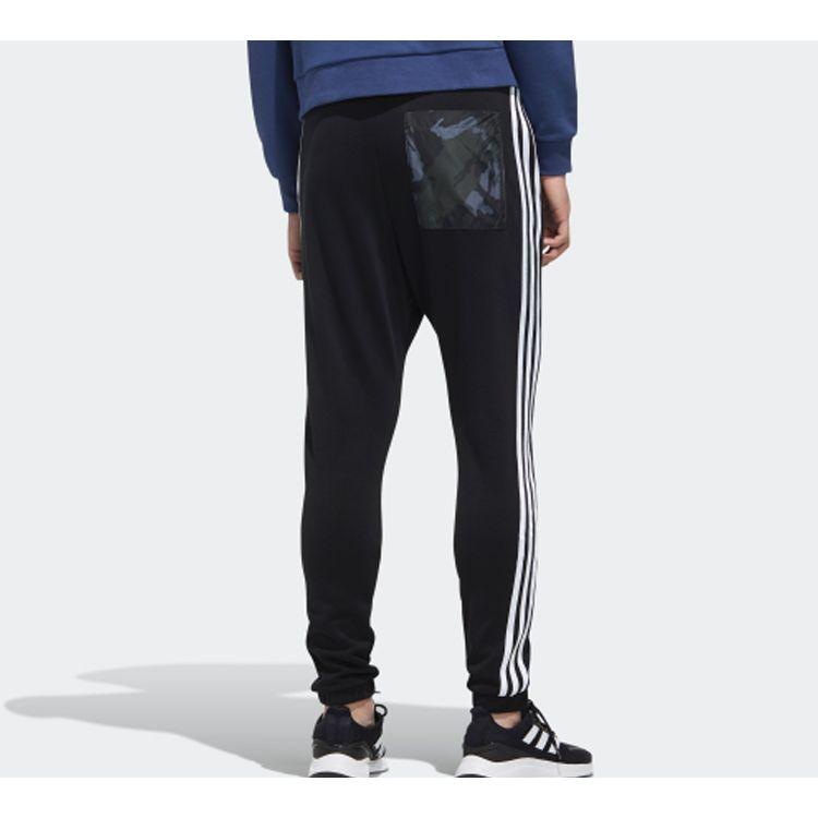 Adidas Neo Side Stripe Track Pants Men Bottoms Black FU1042