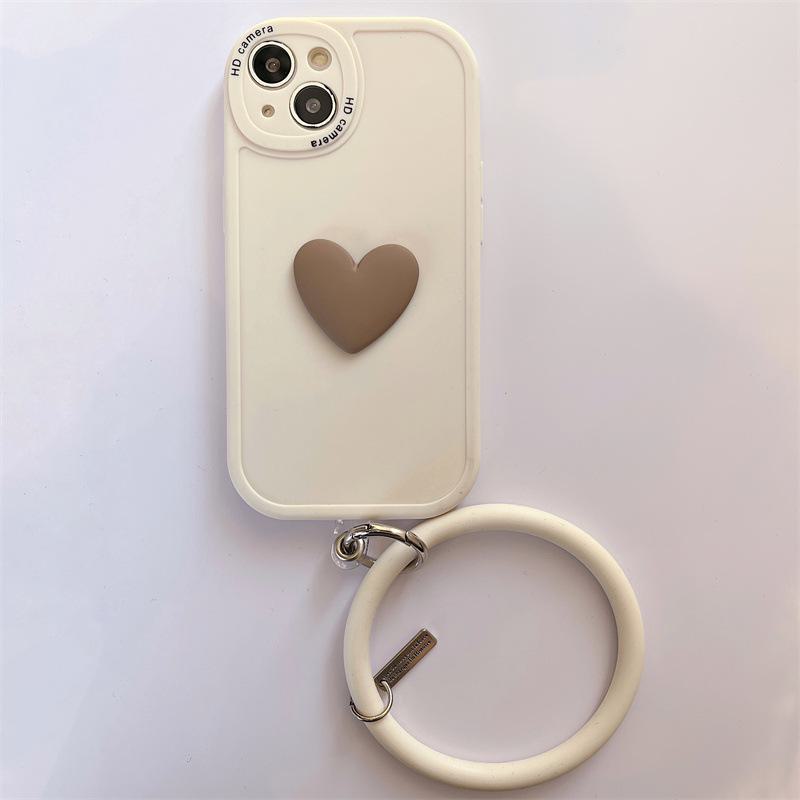 Мягкий силиконовый чехол с матовым покрытием и кольцом для руки для Apple 13Promax, 11, 12 и 8plus.