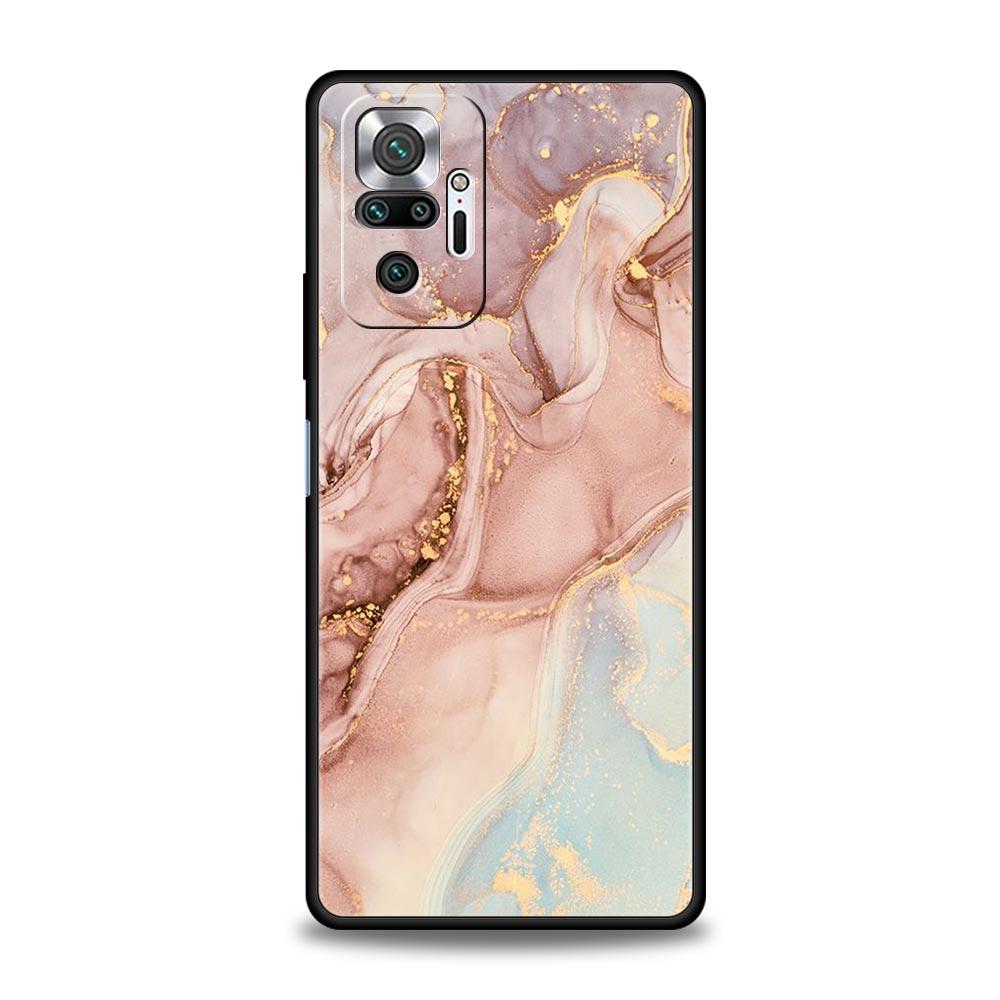 Для Redmi 10C Чехлы Funda Marble Ink Wash Мягкий чехол для телефона для Xiaomi Redmi Note 12 11 9S 9 8 10 Pro Plus 7 9T 8T 9C 9A 8A Чехол