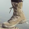 Men's Ultra-Light Waterproof High-Top Combat Boots: Non-Slip, All-Terrain Martin Design for Autumn and Military Enthusiasts