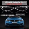 2PCS Xenon Headlight Headlamp Clear Lens Cover For BMW 3 Series F30 2016-2018