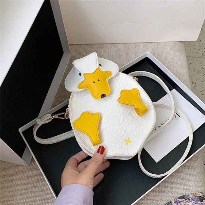 Women Duck Shape Bag Crossbody Female Soft PU Leather Shoulder Bag Girls Cute Cartoon Duck Handbags and Purses