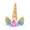 Unicorn Cake Topper Rainbow Horn Kids Girl Birthday Party Cake Decoration Tools Baby Shower Wedding Unicorn Theme Party Supplies