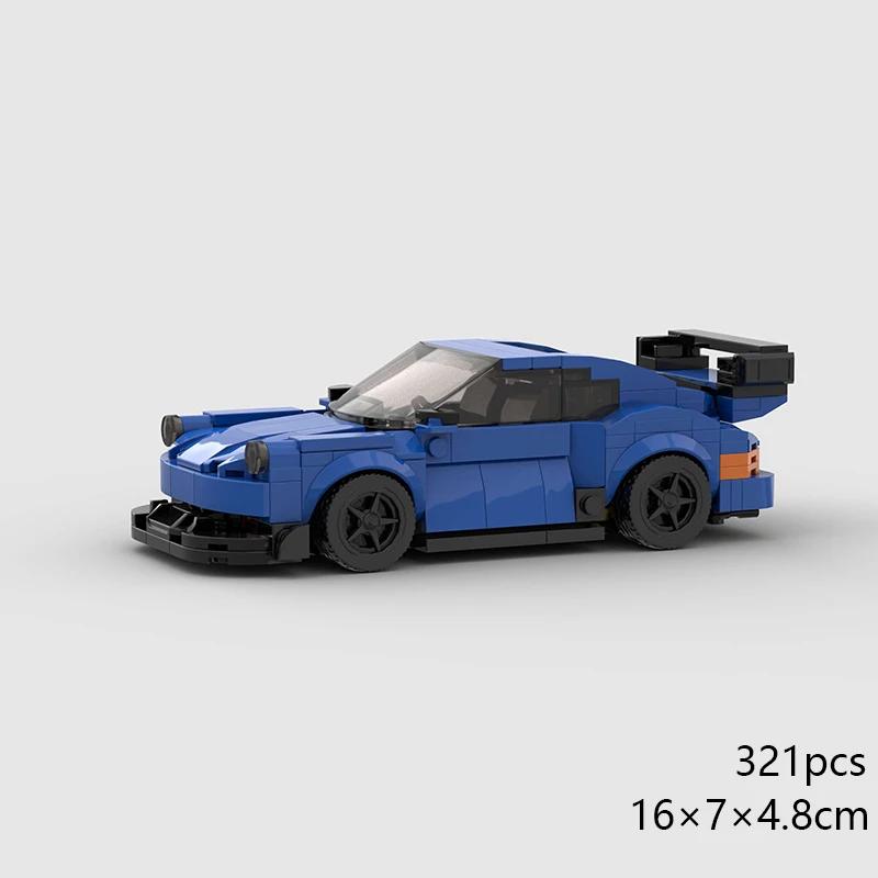 MOC Скорость Супер Гоночный Автомобиль F40 RS6 Городская Спортивная Модель Строительные Блоки Классическое Ралли Старый Гоночный Автомобиль Кирпичи Технические детские игрушки